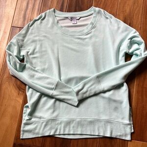 Athleta Coaster Luxe Mint Green Crewneck Sweatshirt